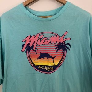 Columbia Miami Teal/Aqua T-shirt